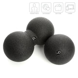 BODYMATE-Faszien-Ball-Single-Duo-Ball-Set-8cm-12cm-Faszien-Tool-schwarz-black-noir