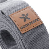 BODYMATE-Yogagurt-gurt-belt-Yoga-Baumwolle-Schnalle-Schlaufen-Strap-Stretching-Cotton-cool-grey-4