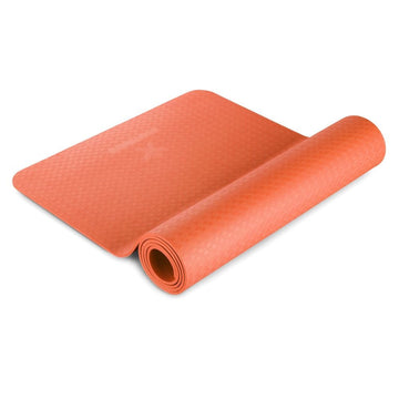 BODYMATE Yogamatte Sportmatte Fitnessmatte TPE 183 x 61 cm, Dicke 6 mm –  BODYMATE