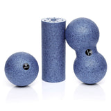 BODYMATE-Faszienrolle-Foam-roller-Rouleau-Massage-fascias-Rodillo-fascial-mini-set-duo-ball-apple-gark-grey-blue-1