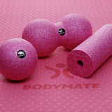 BODYMATE-Faszienrolle-Foam-roller-Rouleau-Massage-fascias-Rodillo-fascial-mini-set-duo-ball-fuchsia-pink-3