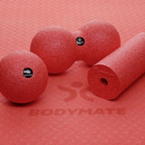 BODYMATE-Faszienrolle-Foam-roller-Rouleau-Massage-fascias-Rodillo-fascial-mini-set-duo-ball-pepper-red-3