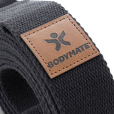 BODYMATE-Yogagurt-gurt-belt-Yoga-Baumwolle-Schnalle-Schlaufen-Strap-Stretching-Cotton-schwarz-black-5
